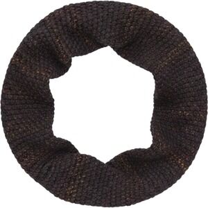 Roots Womens Chunky Knit Infinity Scarf Wool Blend Marled Purple Black OS
